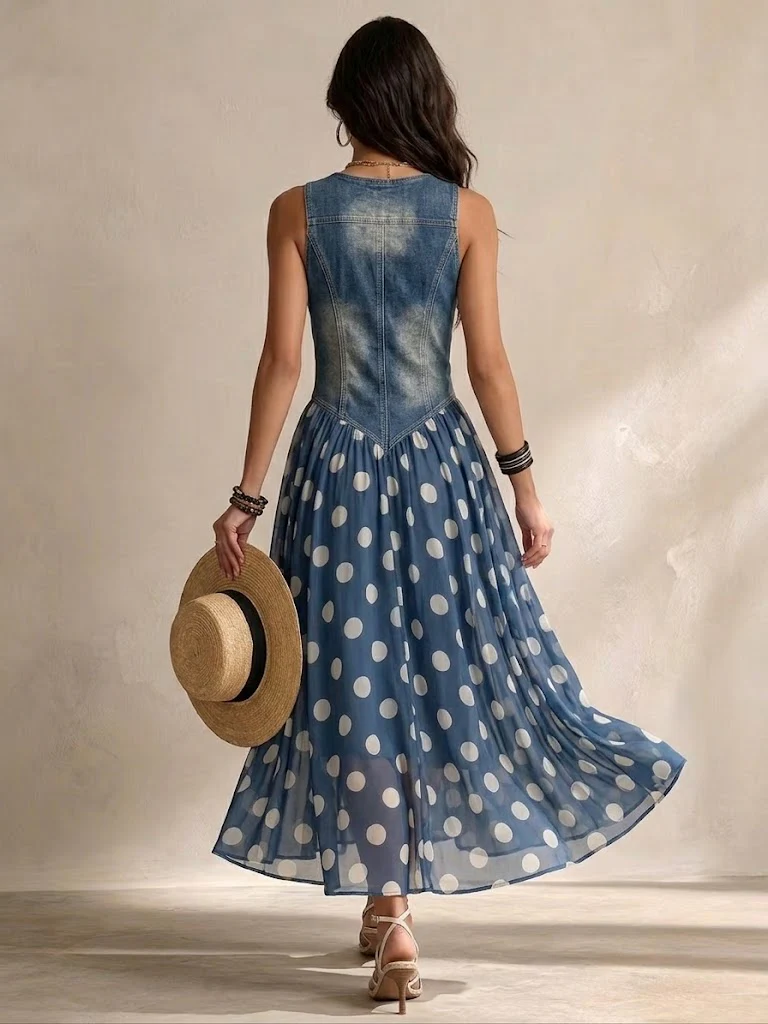 Charlotte Sleeveless V Neck Midi Dress