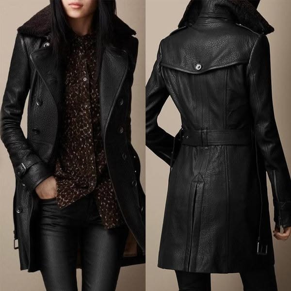 Victoria Faux Leather Coat