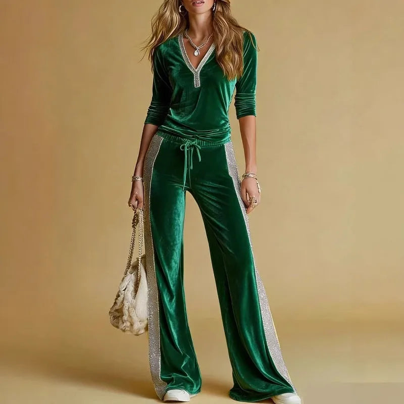 Marguerite Velvet Hooded Co-ord Tracksuit Set