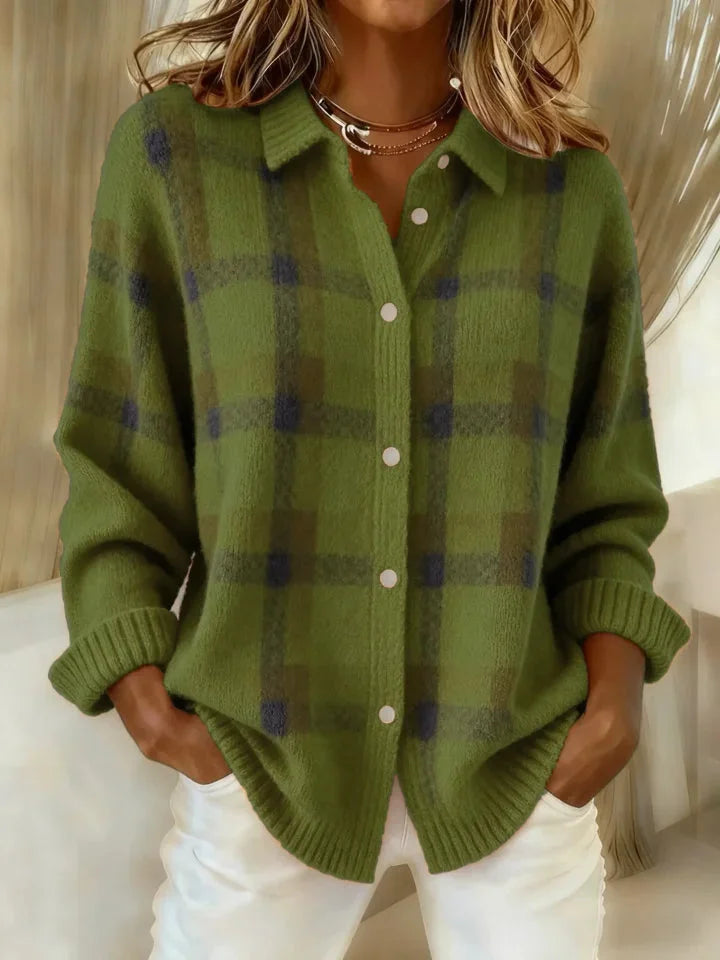 Anny – Pull Douillet à Carreaux