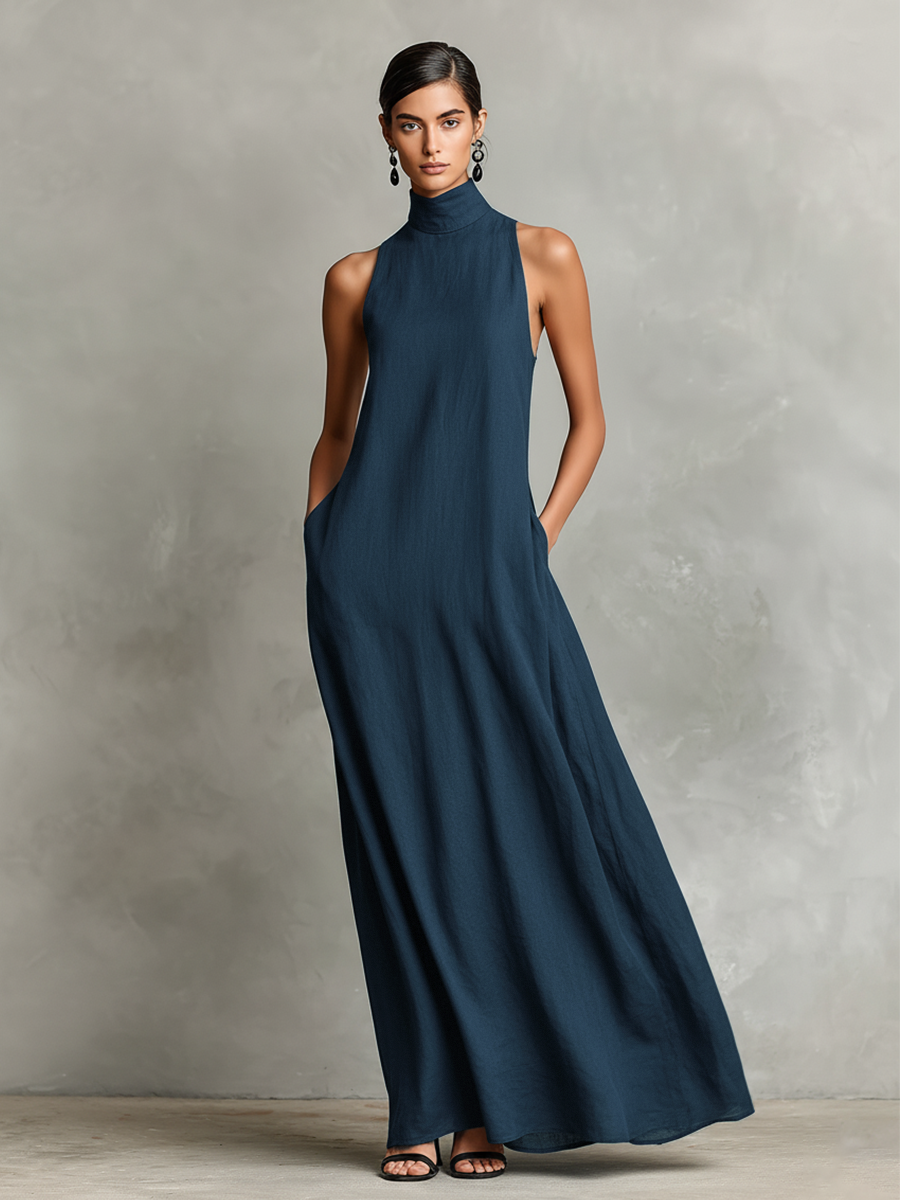 Caterina Minimalist Maxi Dress