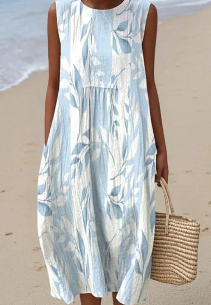 Florence Printed Pocket Midi Dress
