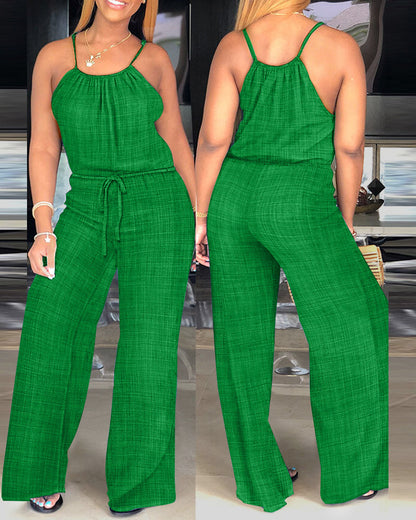 Verena Tied-Waist Jumpsuit