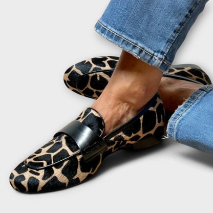Sofia | Elegant Leopard Print Loafers