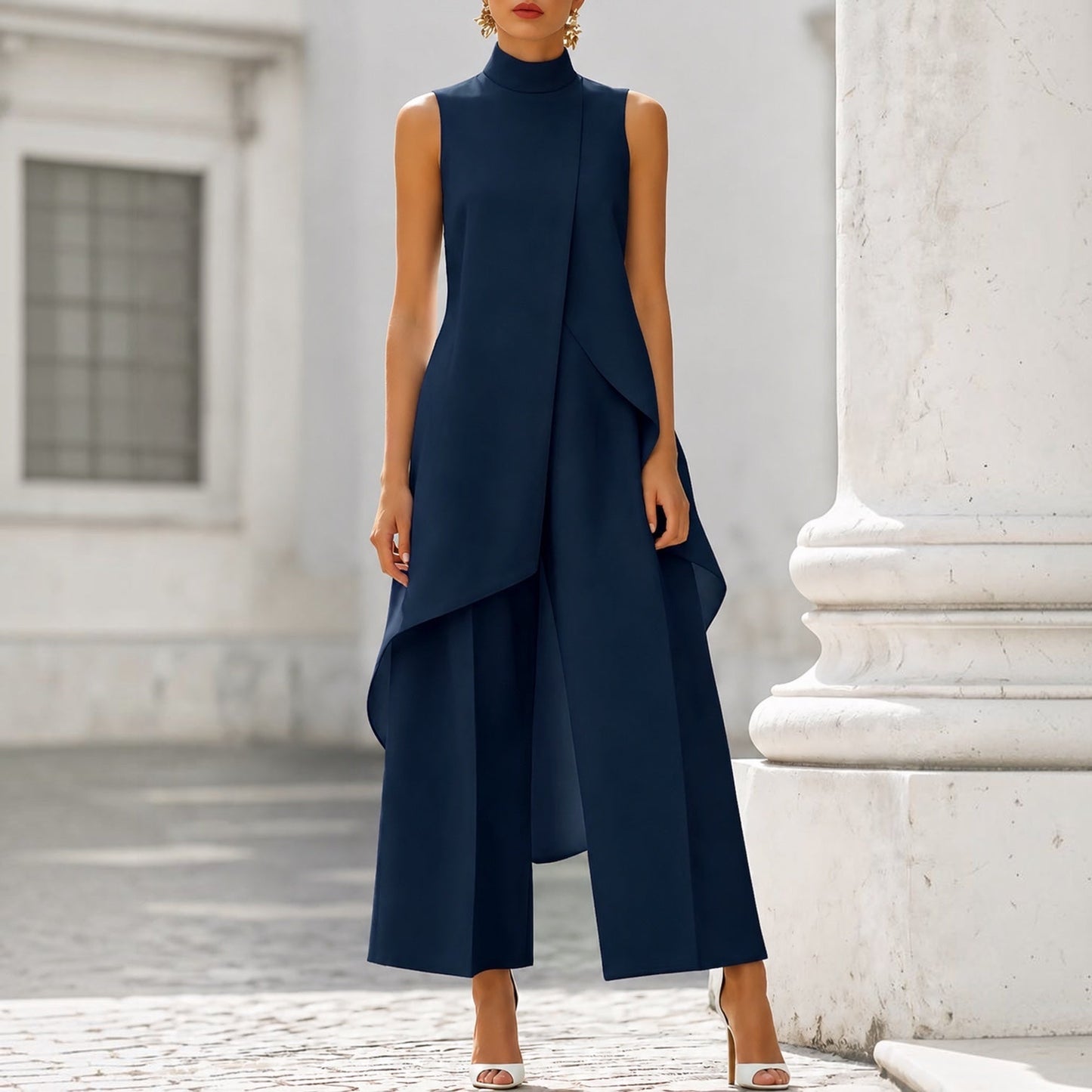 Grace Elegant Wide-Leg Two Piece Outfit