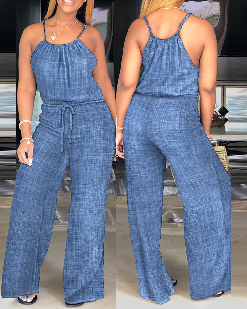 Verena Tied-Waist Jumpsuit