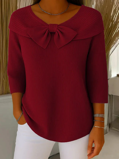 Bow Knit Pullover