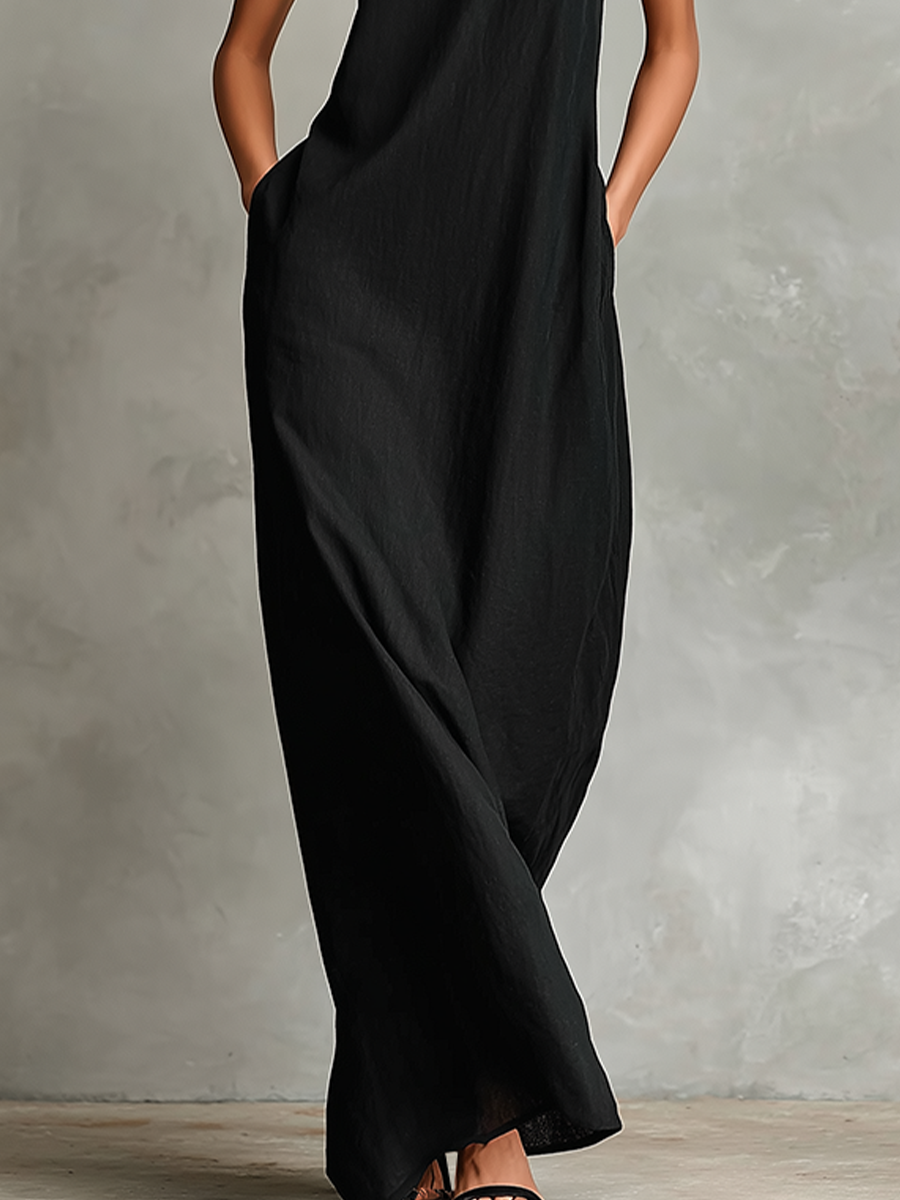 Caterina Minimalist Maxi Dress