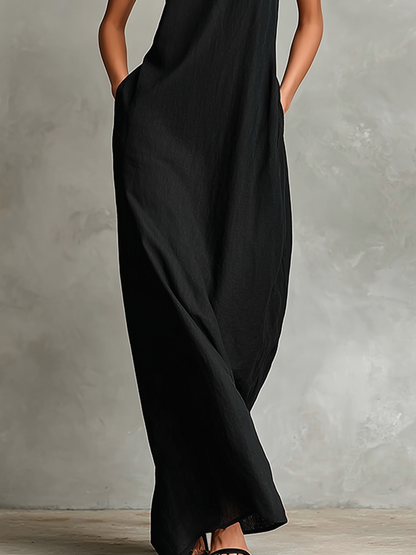 Caterina Minimalist Maxi Dress