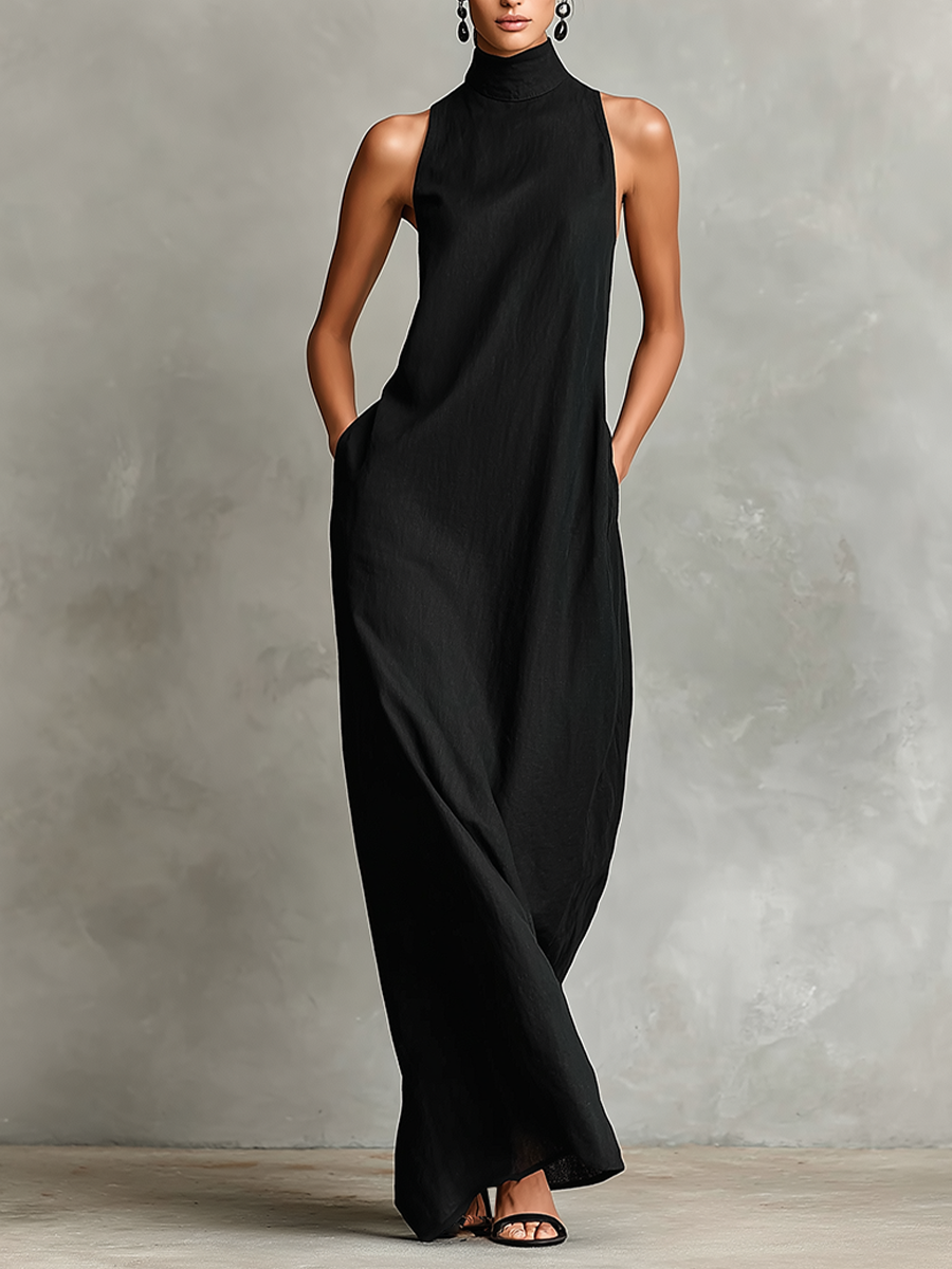 Caterina Minimalist Maxi Dress
