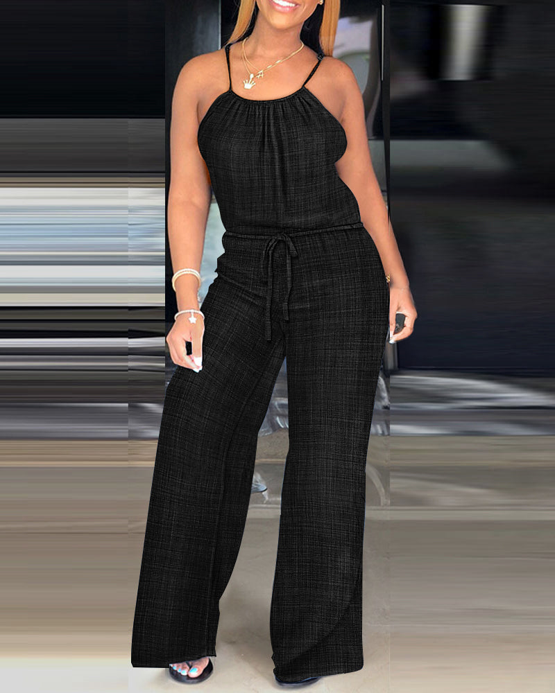 Verena Tied-Waist Jumpsuit
