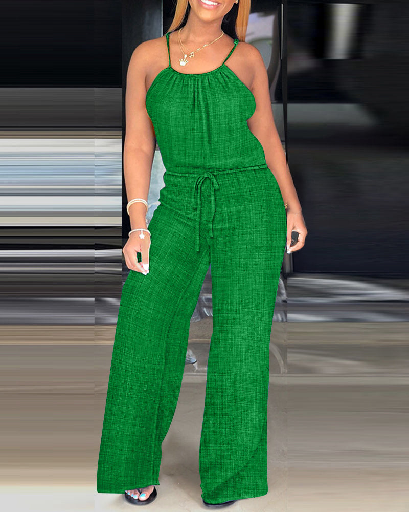 Verena Tied-Waist Jumpsuit
