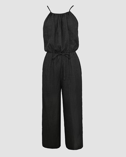 Verena Tied-Waist Jumpsuit