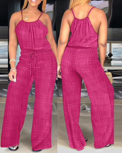 Verena Tied-Waist Jumpsuit