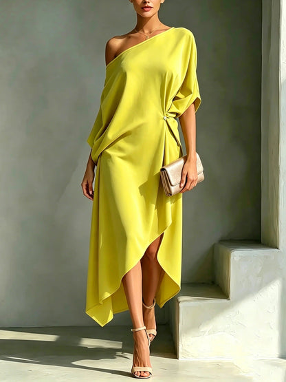 Clara Elegant Asymmetric Dress