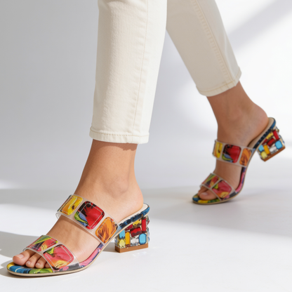 Odette Jewel Heel Sandals