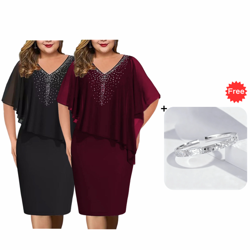 Grace Elegant V-Neck Dress