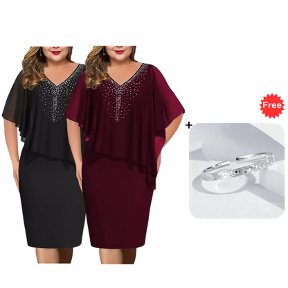 Grace Elegant V-Neck Dress