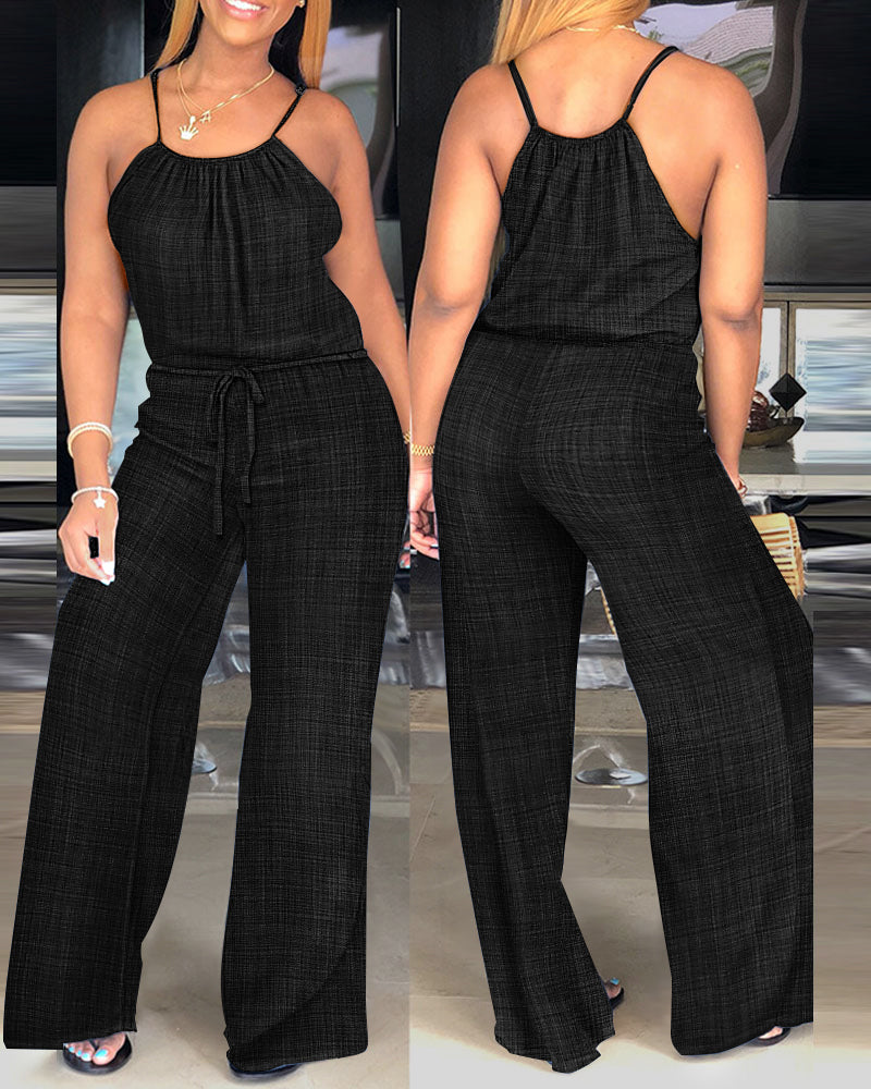 Verena Tied-Waist Jumpsuit