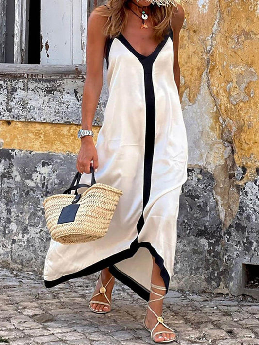 Silvana Color-Block Midi Dress