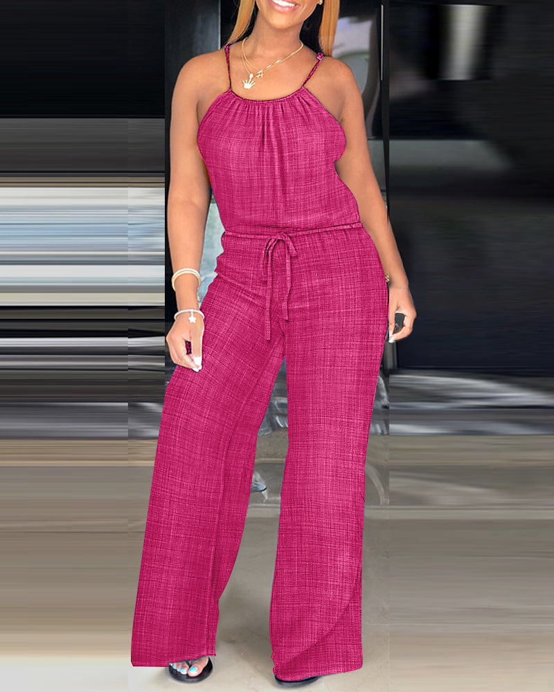 Verena Tied-Waist Jumpsuit
