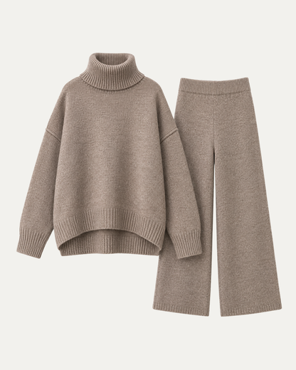 Knitted Roll-Neck Lounge Set