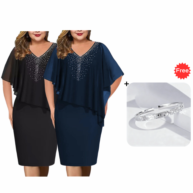 Grace Elegant V-Neck Dress