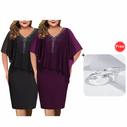 Grace Elegant V-Neck Dress