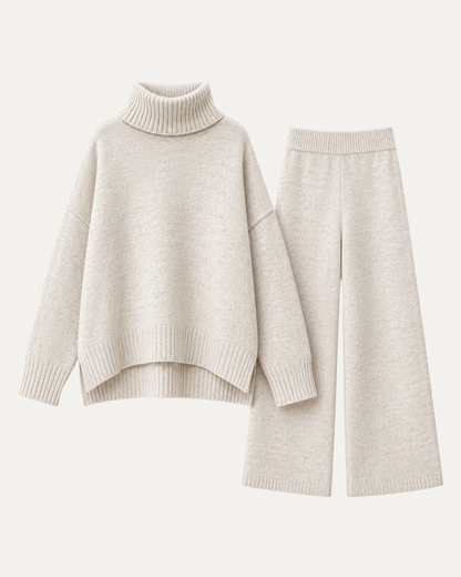 Knitted Roll-Neck Lounge Set
