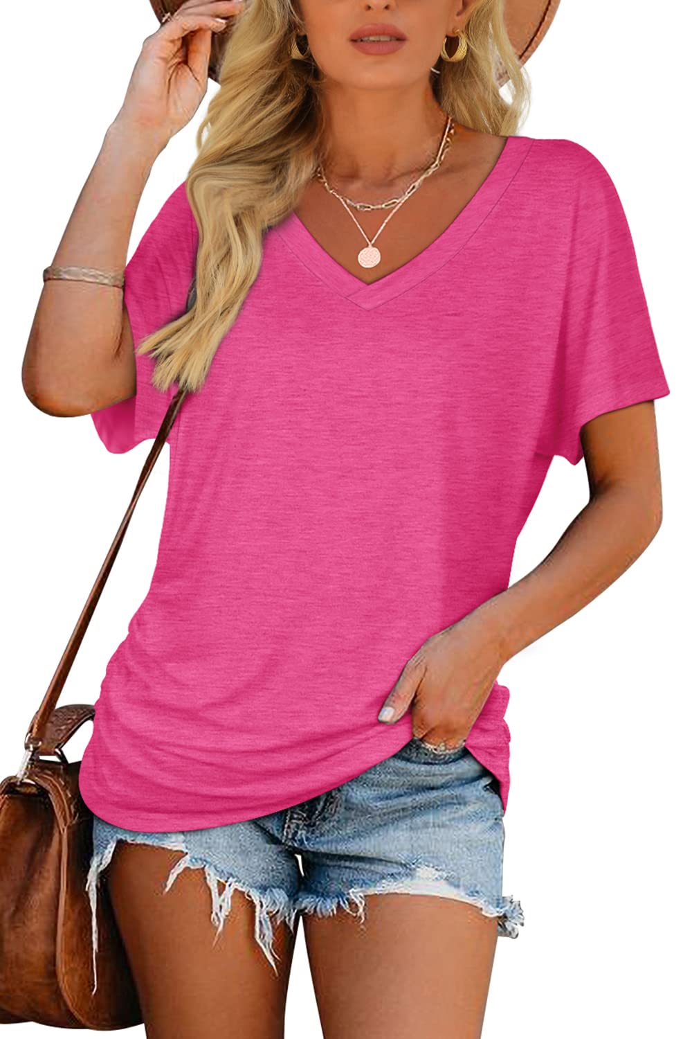 Ruched V-Neck Dolman Top