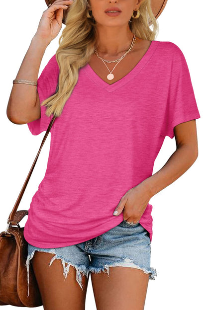 Ruched V-Neck Dolman Top