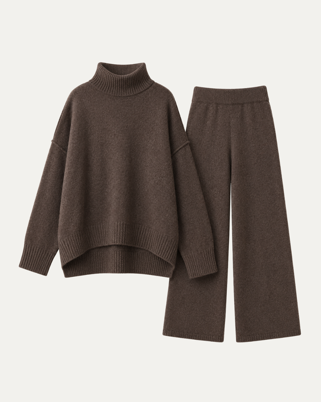 Knitted Roll-Neck Lounge Set