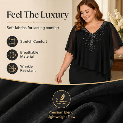Grace Elegant V-Neck Dress