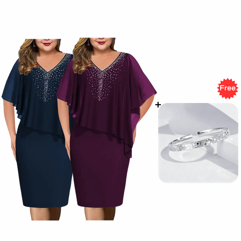 Grace Elegant V-Neck Dress