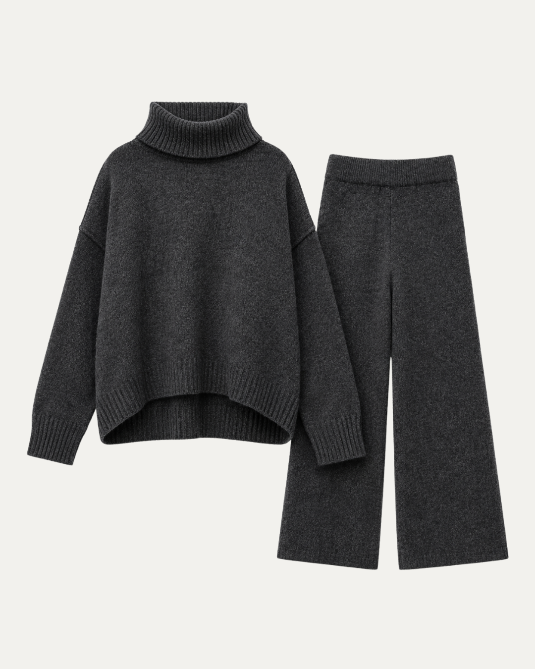 Knitted Roll-Neck Lounge Set