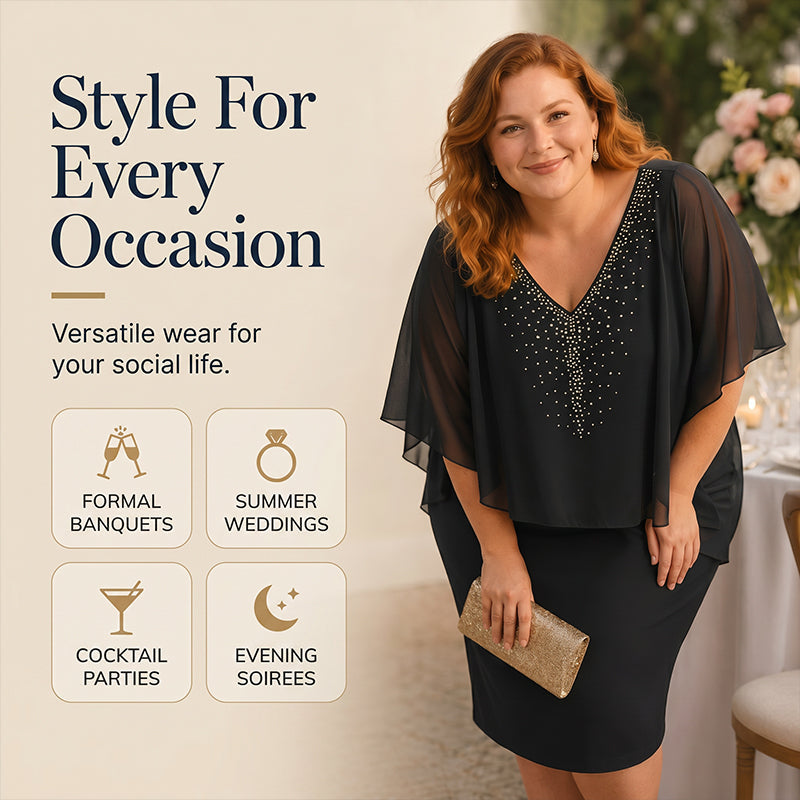 Grace Elegant V-Neck Dress