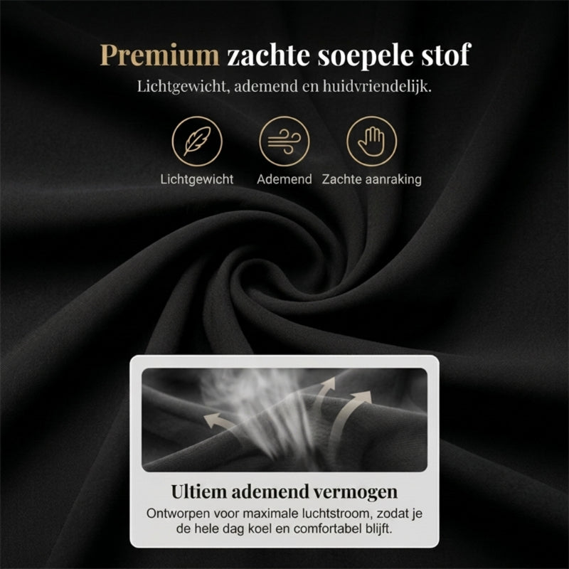 🔥Zolang de voorraad strekt 50% korting!🎉Elegante tweedelige set: blouse met asymmetrische zoom en wijde broek