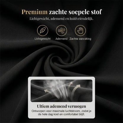 🔥Zolang de voorraad strekt 50% korting!🎉Elegante tweedelige set: blouse met asymmetrische zoom en wijde broek