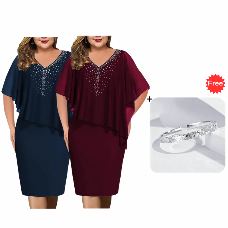 Grace Elegant V-Neck Dress