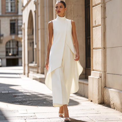 Grace Elegant Wide-Leg Two Piece Outfit