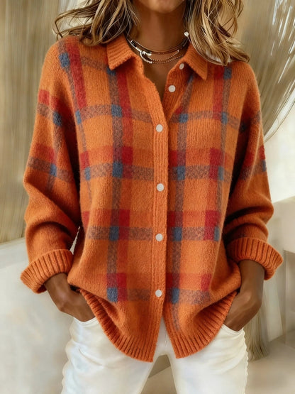 Anny – Pull Douillet à Carreaux