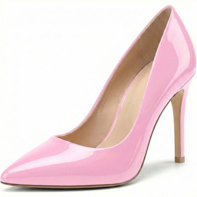 Beatrice Court Shoes in Pink Patent