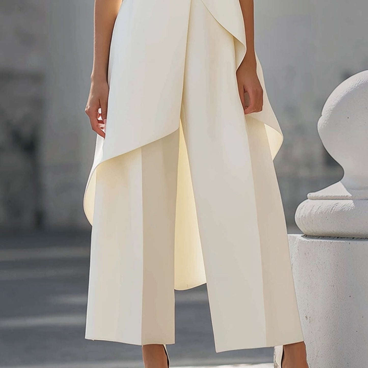 Grace Elegant Wide-Leg Two Piece Outfit
