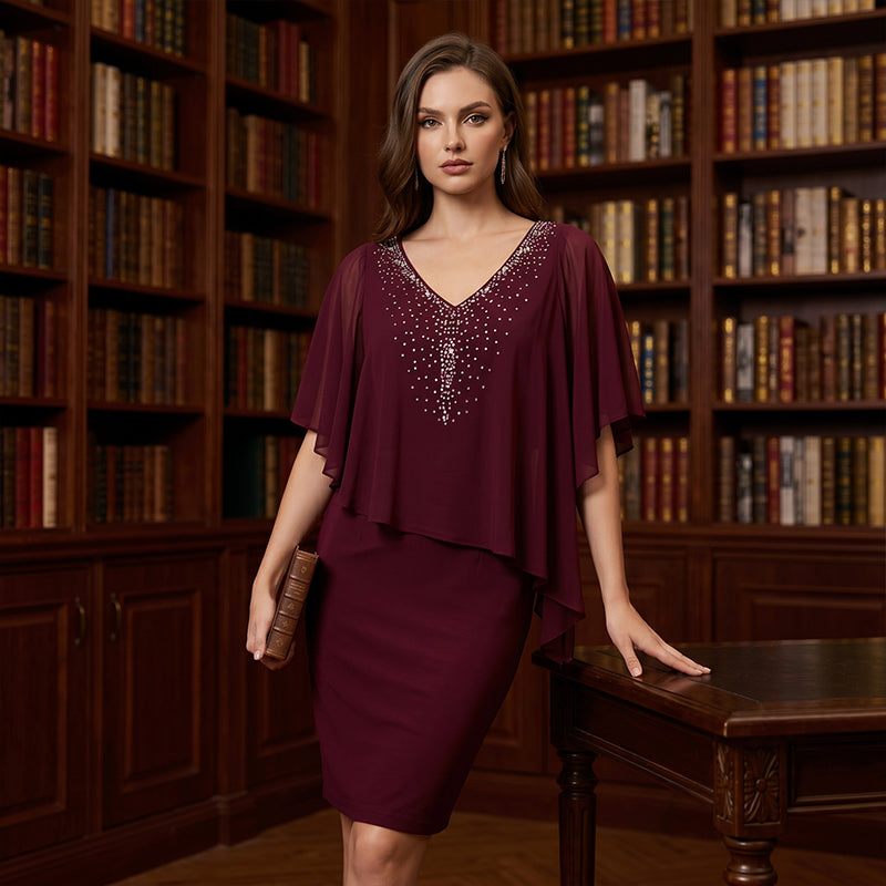 Grace Elegant V-Neck Dress