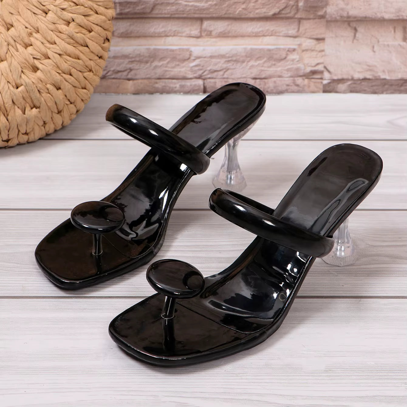 Rosamund Buckle-Strap Platform Sandals