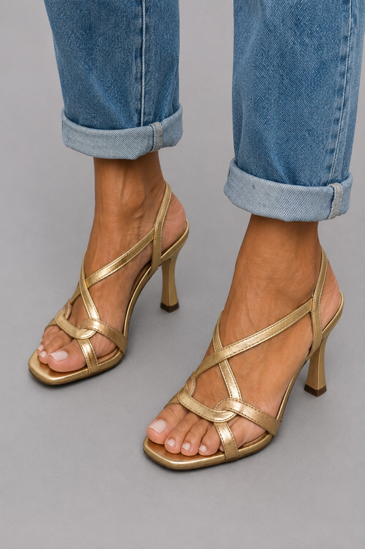 Eliana | Women's Gold Heels