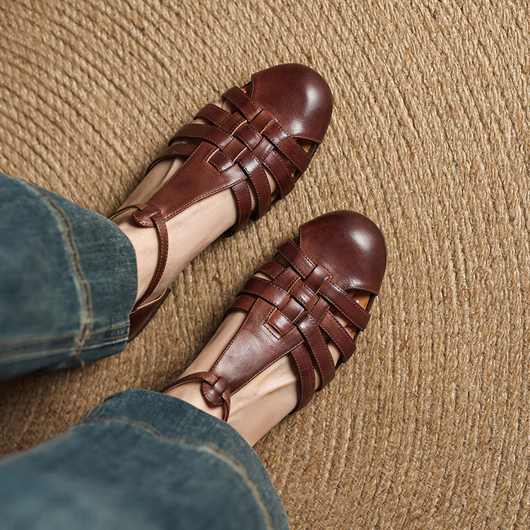 Solene | Orthopedic Leather Ballet Flats