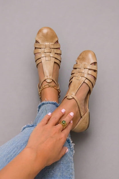 Solene | Orthopedic Leather Ballet Flats