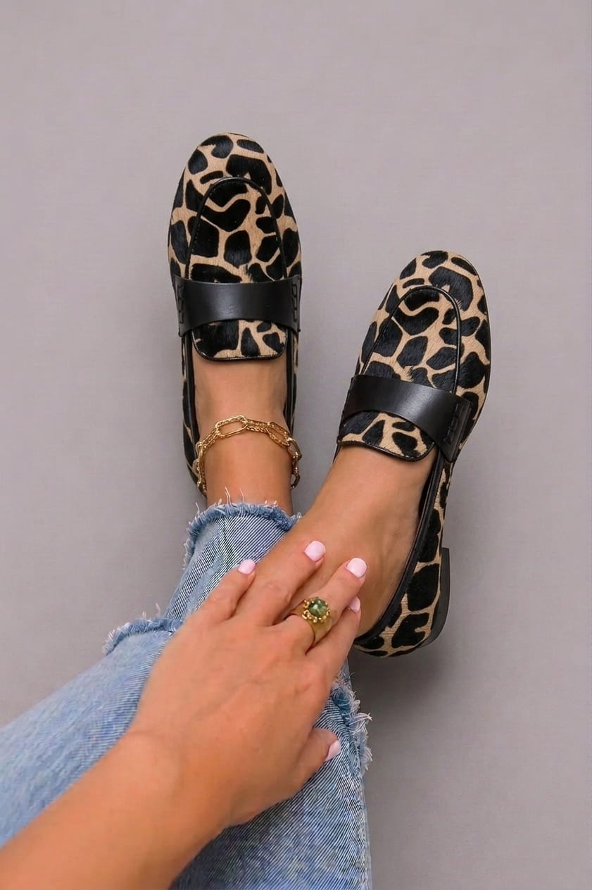 Sofia | Elegant Leopard Print Loafers