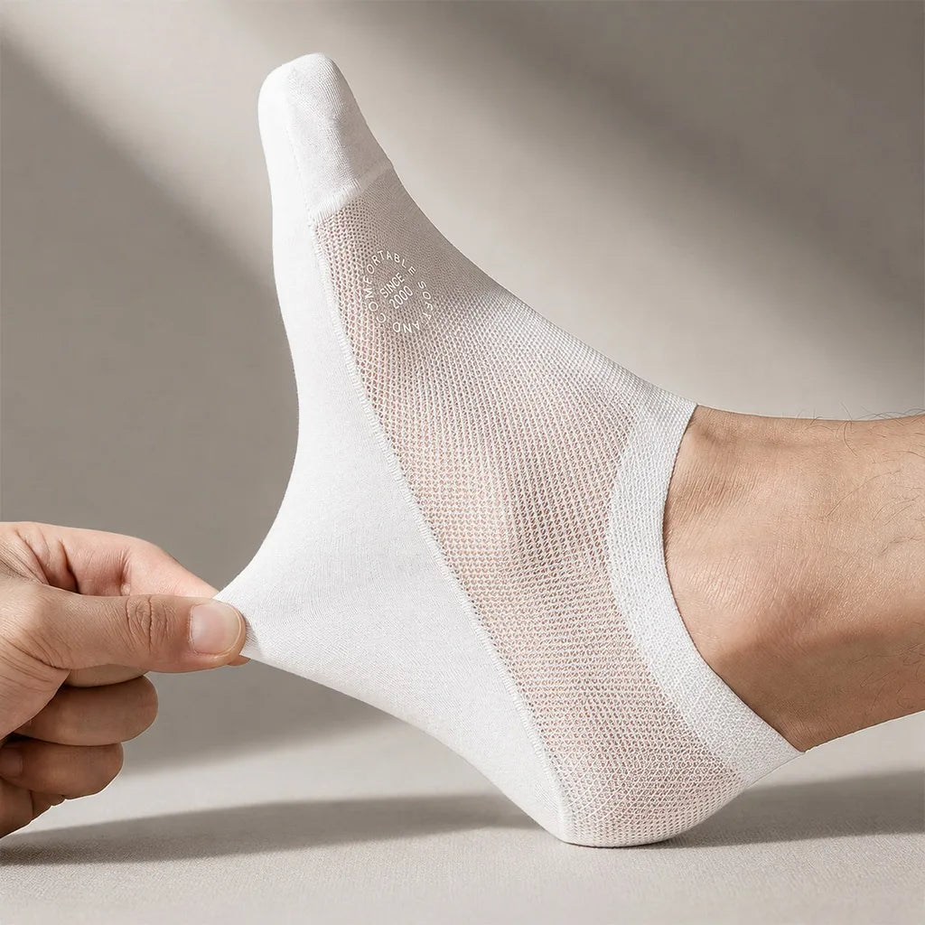 Breathable Reinforced No-Show Socks